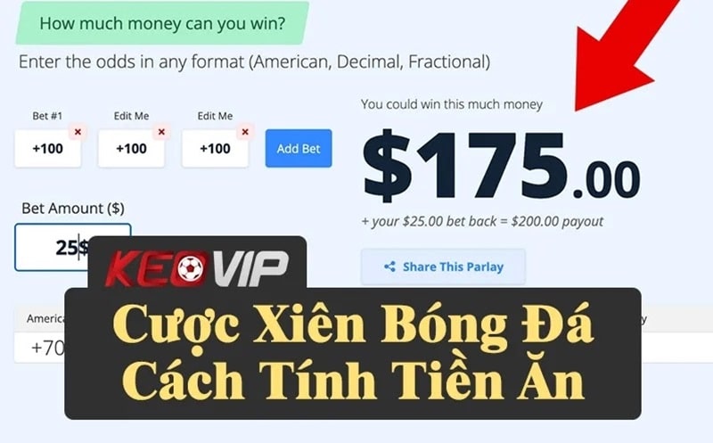 Tìm hiểu cược xiên bóng đá và cách tính tiền tại Kèo Nhà Cái